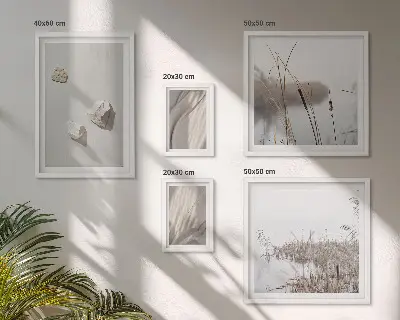 Polittico con cornice con dettagli della struttura in stile boho