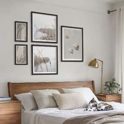 Polittico con cornice Primi piani della struttura in stile boho