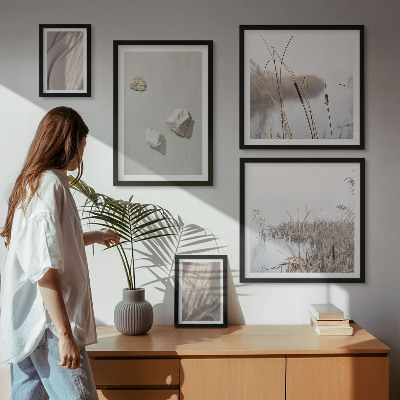 Polittico con cornice Primi piani della struttura in stile boho