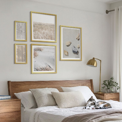Set di 5 quadri Trame naturali in stile boho