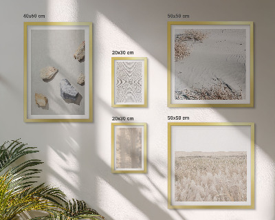 Set di 5 quadri Trame naturali in stile boho