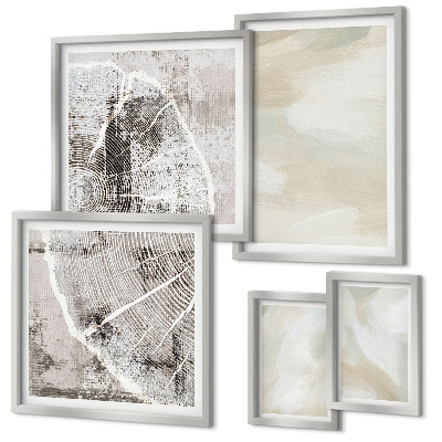 Set di quadri incorniciati Texture pittorica minimalismo