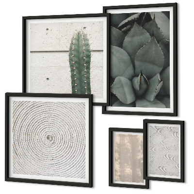 Set di quadri incorniciati Trame estive dal sapore tropicale