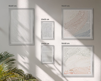Set di 5 quadri Strutture luminose, motivi a stringa