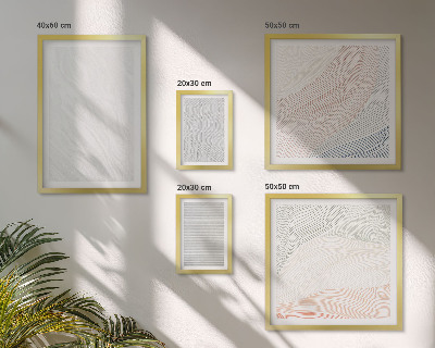 Set di 5 quadri Strutture luminose, motivi a stringa