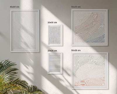 Set di 5 quadri Strutture luminose, motivi a stringa