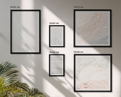 Set di 5 quadri Strutture luminose, motivi a stringa
