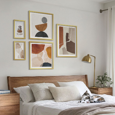 Polittico con cornice Decorazioni astratte dipinte
