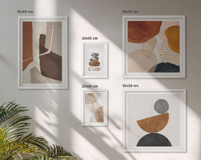 Polittico con cornice Decorazioni astratte dipinte