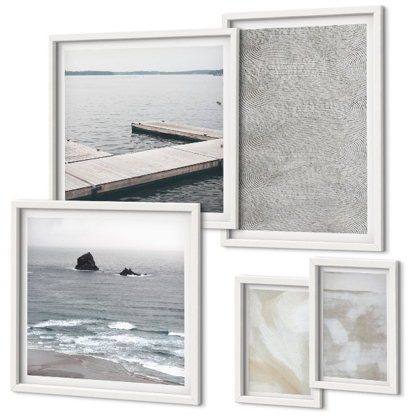 Set di 5 quadri Design astratto, texture moderne