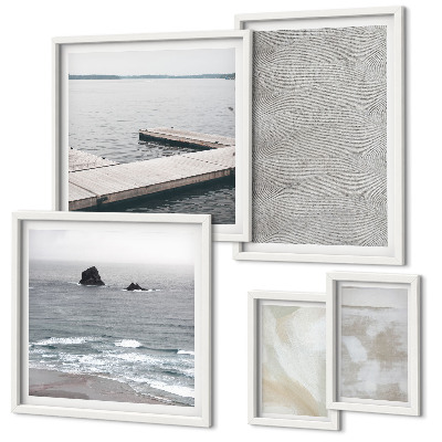 Set di 5 quadri Design astratto, texture moderne