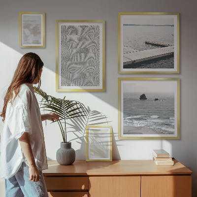 Set di 5 quadri Design astratto, texture moderne