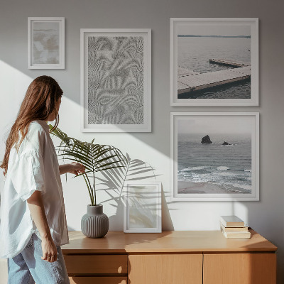 Set di 5 quadri Design astratto, texture moderne