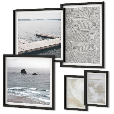Set di 5 quadri Design astratto, texture moderne