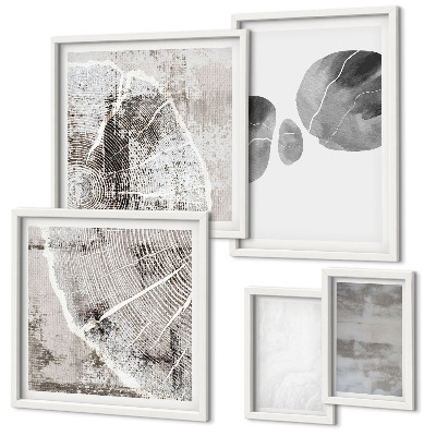 Set di quadri incorniciati Forme astratte moderne