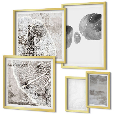 Set di quadri incorniciati Forme astratte moderne