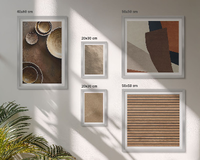 Polittico con cornice Strutture minimaliste in pietra
