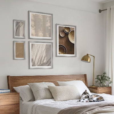 Set di 5 quadri Strutture di texture minimaliste