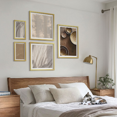 Set di 5 quadri Strutture di texture minimaliste