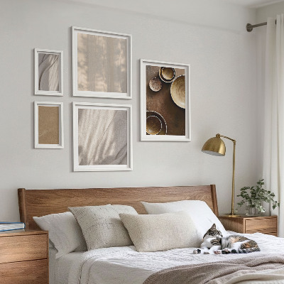 Set di 5 quadri Strutture di texture minimaliste