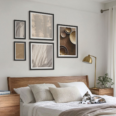 Set di 5 quadri Strutture di texture minimaliste