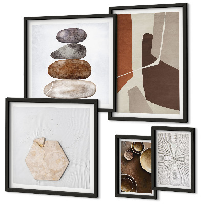 Set di quadri incorniciati Texture arte moderna