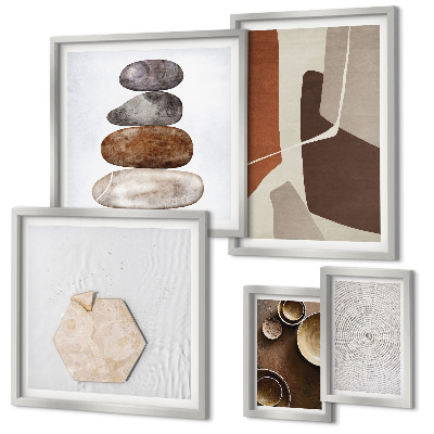 Set di quadri incorniciati Texture arte moderna