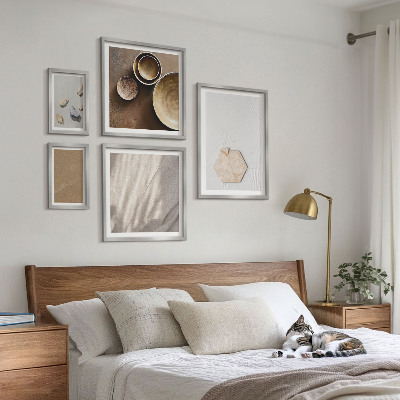 Set di 5 quadri Texture minimaliste calde
