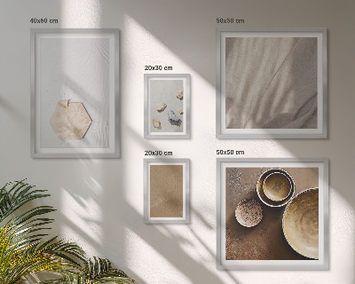 Set di 5 quadri Texture minimaliste calde