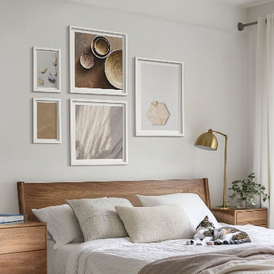 Set di 5 quadri Texture minimaliste calde