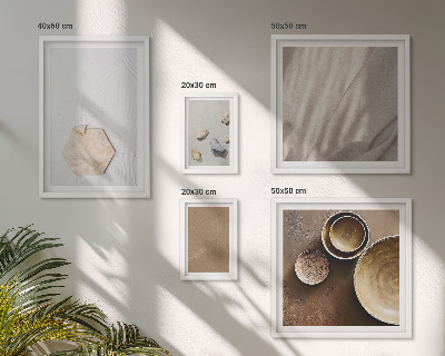 Set di 5 quadri Texture minimaliste calde
