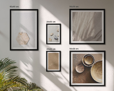 Set di 5 quadri Texture minimaliste calde
