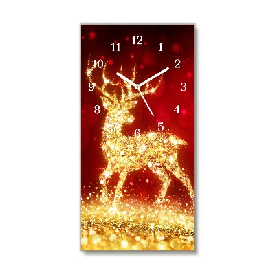 Orologio verticale in vetro Pionowy-Renna dorata Decorazione di Natale