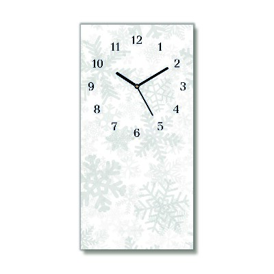 Orologio verticale Pionowy-Fiocchi di neve di neve d'inverno