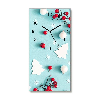 Orologio verticale Pionowy-Ornamenti di Natale con fiocchi di neve