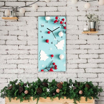 Orologio verticale Pionowy-Ornamenti di Natale con fiocchi di neve