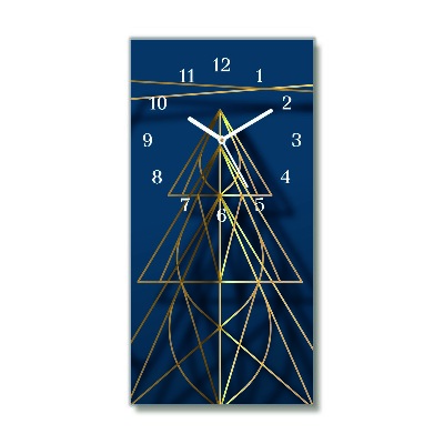 Orologio verticale in vetro Pionowy-Albero di Natale festivo di Natale