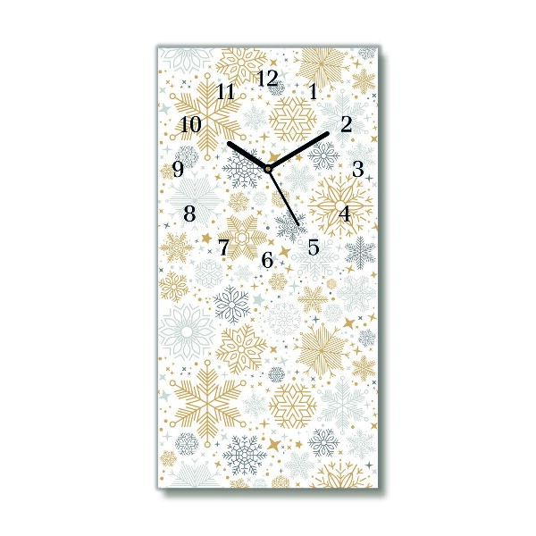 Orologio verticale Pionowy-Fiocchi di neve invernali di Natale