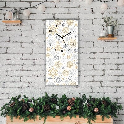 Orologio verticale Pionowy-Fiocchi di neve invernali di Natale