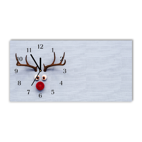 Orologio in vetro Orizzontale Rudolf la renna santa 