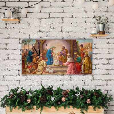 Zegar ścienny Stajenka Boże Narodzenie Jezus