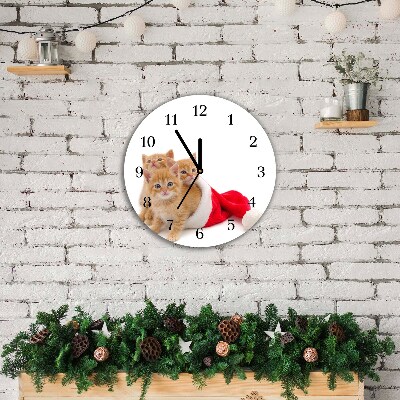 Orologio rotondo Okrągły Gatti Babbo Natale