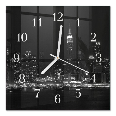 Quadrato orologio quadrato in vetro Orizzonte
