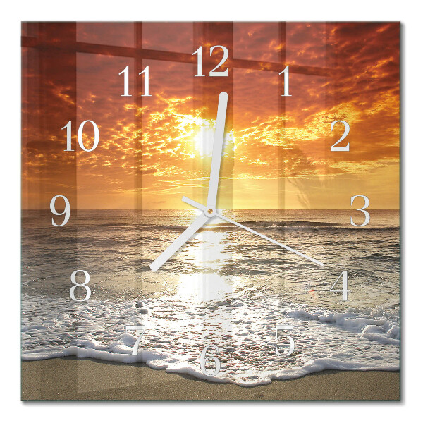 Orologio da parete quadrato Spiaggia mare