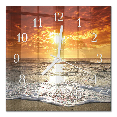 Orologio da parete quadrato Spiaggia mare