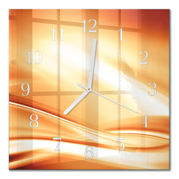 Orologio in vetro decorativo quadrato Astrazione