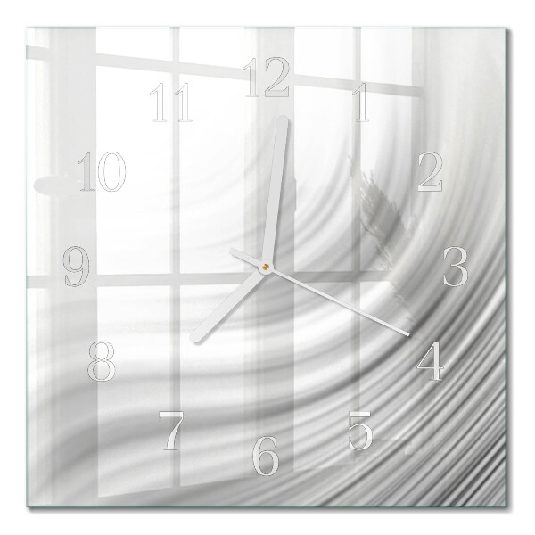 Orologio in vetro decorativo quadrato Astrazione