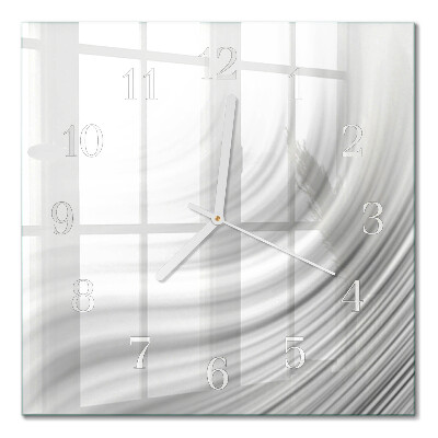 Orologio in vetro decorativo quadrato Astrazione