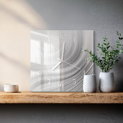 Orologio in vetro decorativo quadrato Astrazione