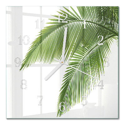 Quadrato orologio Foglie di palma